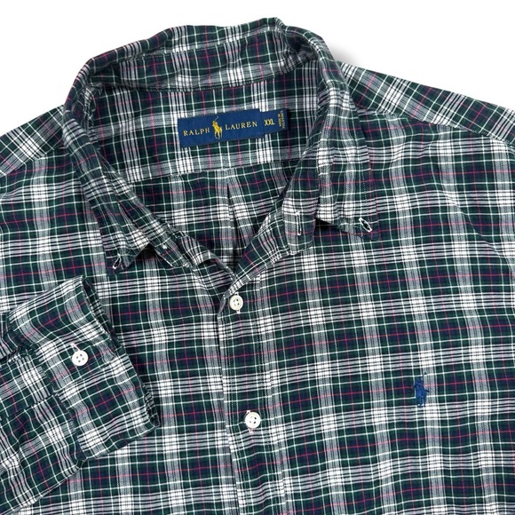 Polo Ralph Lauren Other - Polo Ralph Lauren Men XXL Cotton Multicolor Plaid Long Sleeve Button Front Shirt